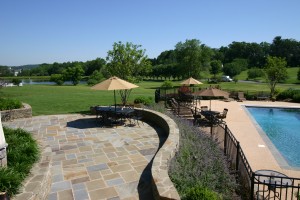 landscape sitting walls design & construction Howard County, Baltimore, Carroll, Frederick & Montgomery counties.